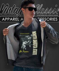 North Dakota State University Go Bison V Neck TShirt