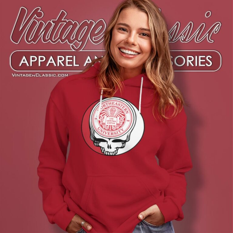 Northeastern University Grateful Dead Steal Your Face Hoodie Northeastern University Grateful Dead Steal Your Face Hoodie