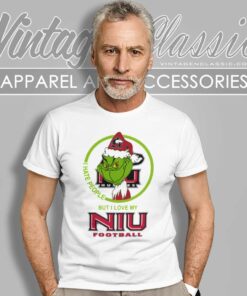 Northern Illinois Huskies Ncaa Christmas Grinch Shirt I Hate People But I Love My Niu 6 Northern Illinois Huskies Ncaa Christmas Grinch Shirt I Hate People But I Love My Niu T Shirt