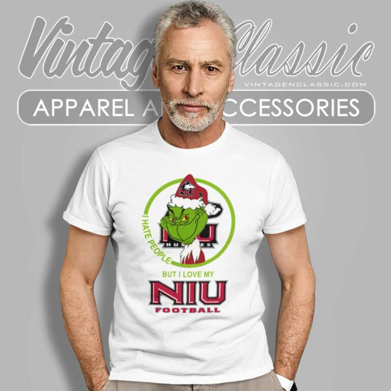 Northern Illinois Huskies Ncaa Christmas Grinch Shirt I Hate People But I Love My Niu T Shirt Northern Illinois Huskies Ncaa Christmas Grinch Shirt I Hate People But I Love My Niu T Shirt