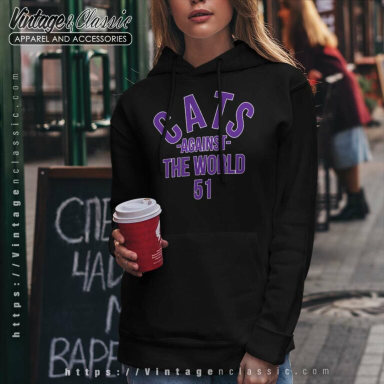 Northwestern Cats Against The World 51 Hoodie Northwestern Cats Against The World 51 Hoodie