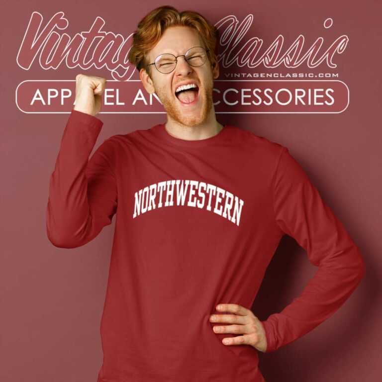 Northwestern University Classic Logo Long Sleeve Tee Northwestern University Classic Logo Long Sleeve Tee