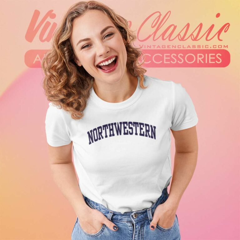 Northwestern University Classic Logo Women TShirt Northwestern University Classic Logo Women TShirt