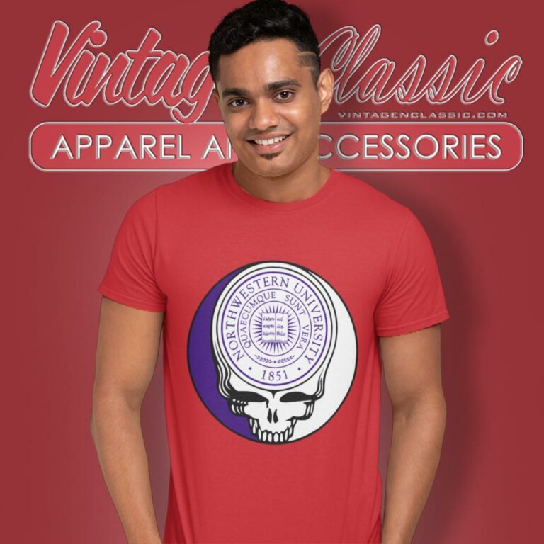 Northwestern University Grateful Dead Steal Your Face T Shirt Northwestern University Grateful Dead Steal Your Face T Shirt