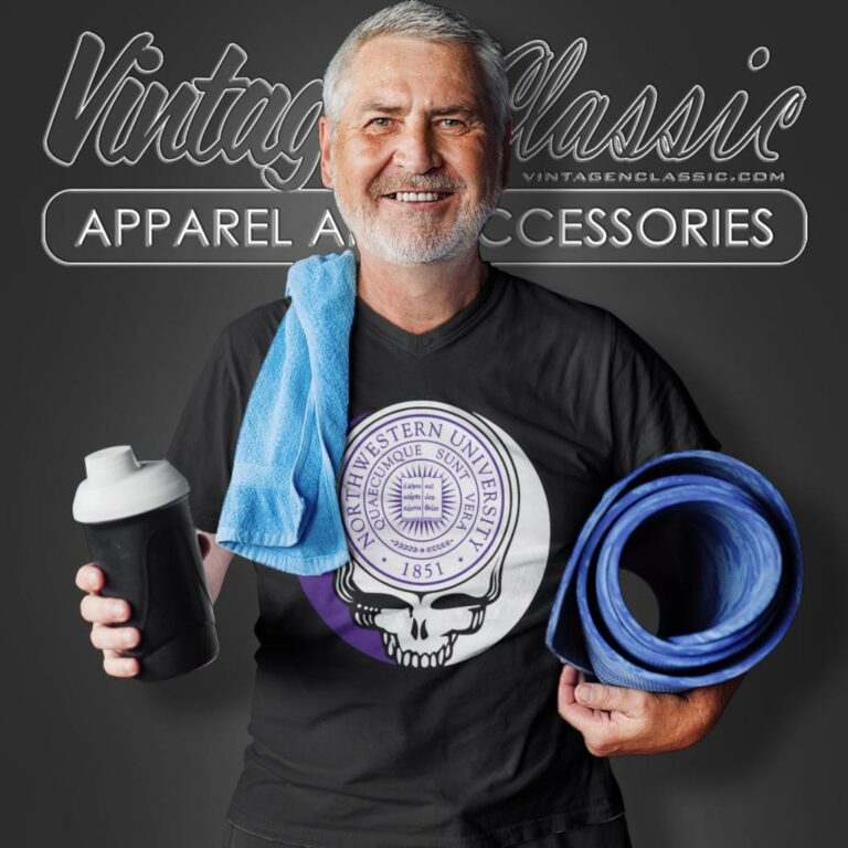 Northwestern University Grateful Dead Steal Your Face V Neck TShirt Northwestern University Grateful Dead Steal Your Face V Neck TShirt