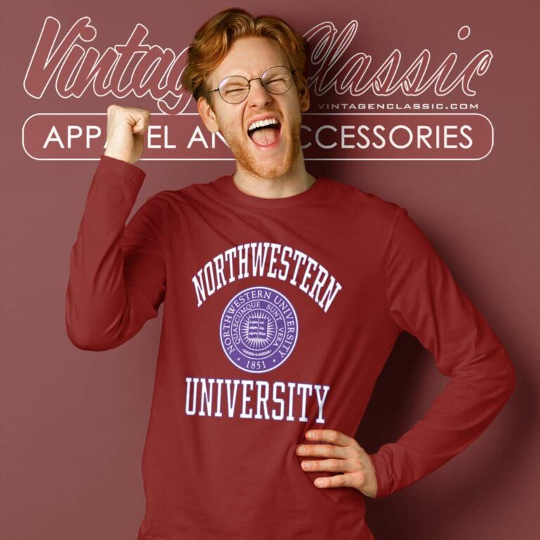 Northwestern University Vintage Long Sleeve Tee Northwestern University Vintage Long Sleeve Tee