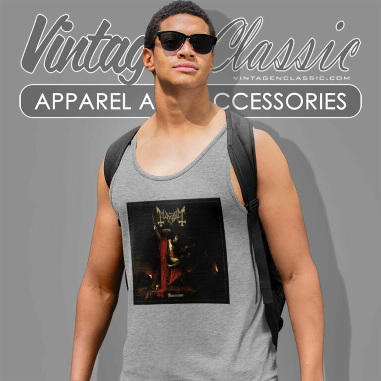 Norway Rock Mayhem Daemon Album Cover Tank Top Racerback Norway Rock Mayhem Daemon Album Cover Tank Top Racerback