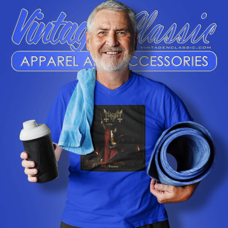 Norway Rock Mayhem Daemon Album Cover V Neck TShirt Norway Rock Mayhem Daemon Album Cover V Neck TShirt