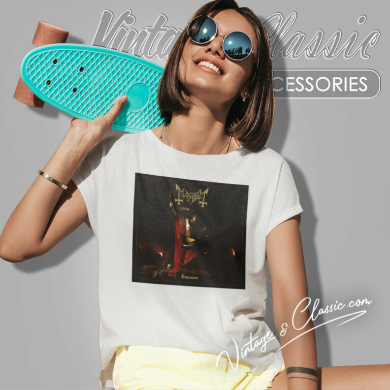 Norway Rock Mayhem Daemon Album Cover Women T Shirt Norway Rock Mayhem Daemon Album Cover Women T Shirt