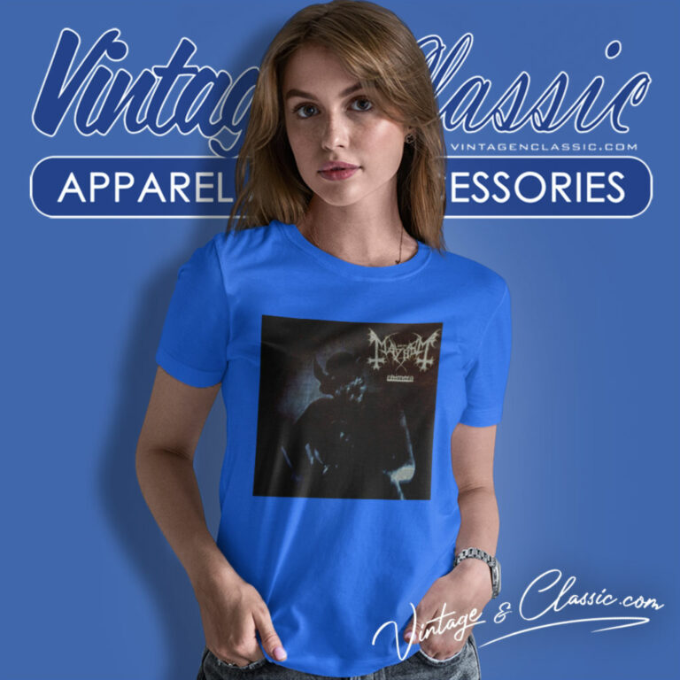 Norway Rock Mayhem Freezing Moon Album Cover Women T Shirt Norway Rock Mayhem Freezing Moon Album Cover Women T Shirt