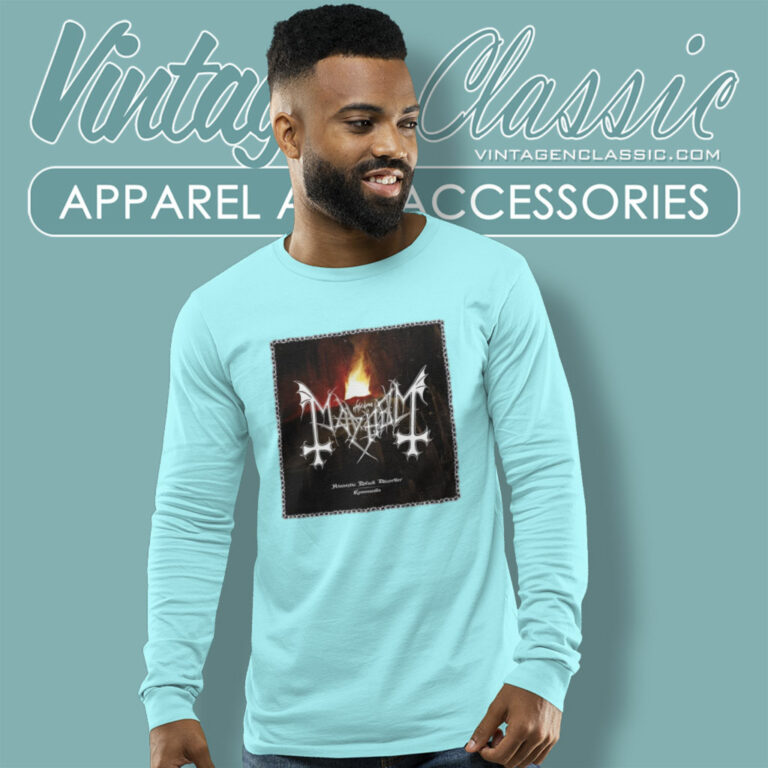 Norway Rock Mayhem Shirt Atavistic Black Disorder Long Sleeve Tee Norway Rock Mayhem Shirt Atavistic Black Disorder Long Sleeve Tee