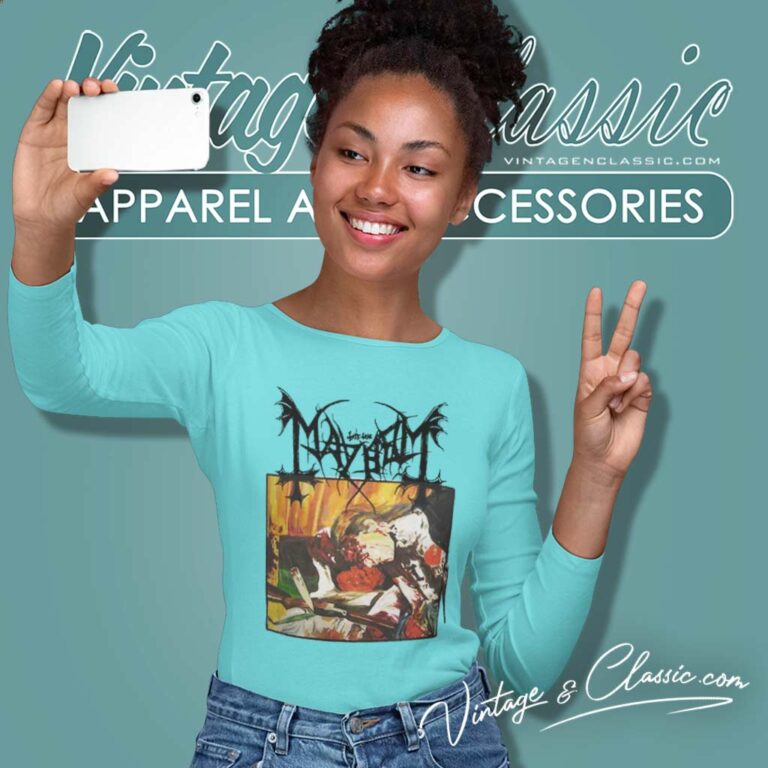 Norway Rock Mayhem Shirt Dawn Of The Black Hearts Long Sleeve Tee Norway Rock Mayhem Shirt Dawn Of The Black Hearts Long Sleeve Tee