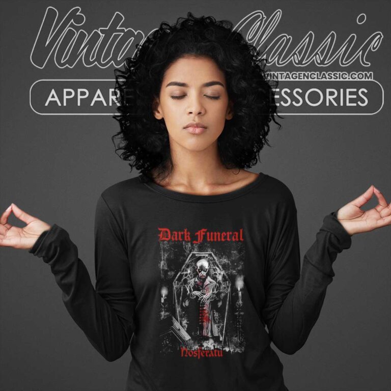 Nosferatu Shirt Dark Funeral Long Sleeve Tee Nosferatu Shirt Dark Funeral Long Sleeve Tee
