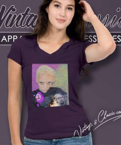 Not Kitten Doja Cat Wearing Sam Hyde V Neck TShirt