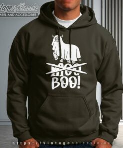 Not Moo Boo Cow Ghost Halloween Hoodie