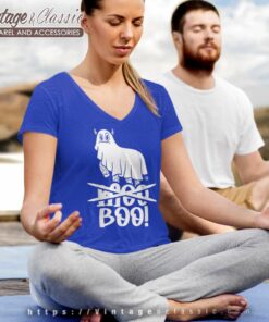 Not Moo Boo Cow Ghost Halloween V Neck TShirt