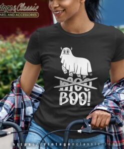Not Moo Boo Cow Ghost Halloween Women TShirt