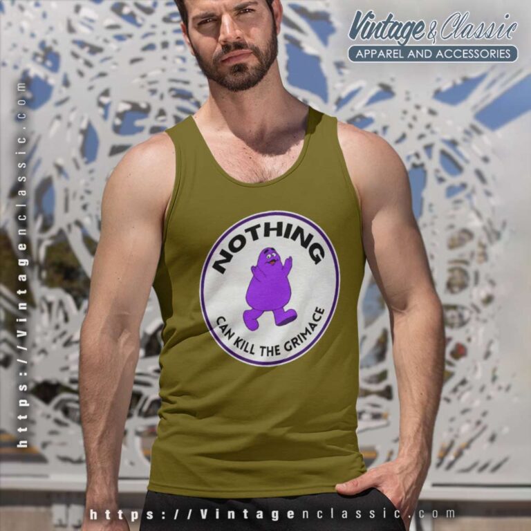 Nothing Can Kill The Grimace Tank Top Racerback Nothing Can Kill The Grimace Tank Top Racerback