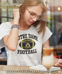 Notre Dame Fighting Irish Football Shirt 6 Notre Dame Fighting Irish Football Women TShirt
