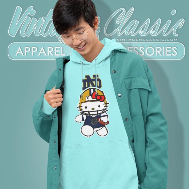 Notre Dame Fighting Irish Hello Kitty Hoodie Notre Dame Fighting Irish Hello Kitty Hoodie