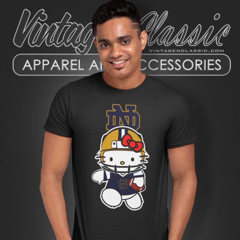 Notre Dame Fighting Irish Hello Kitty T Shirt Notre Dame Fighting Irish Hello Kitty T Shirt