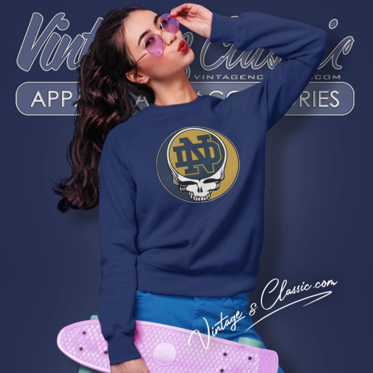 Notre Dame Grateful Dead Steal Your Face Sweatshirt Notre Dame Grateful Dead Steal Your Face Sweatshirt