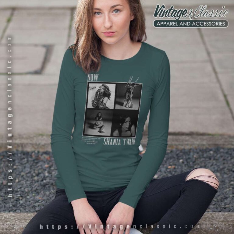Now Shania Twain The Queen Of Me Tour Long Sleeve Tee Now Shania Twain The Queen Of Me Tour Long Sleeve Tee
