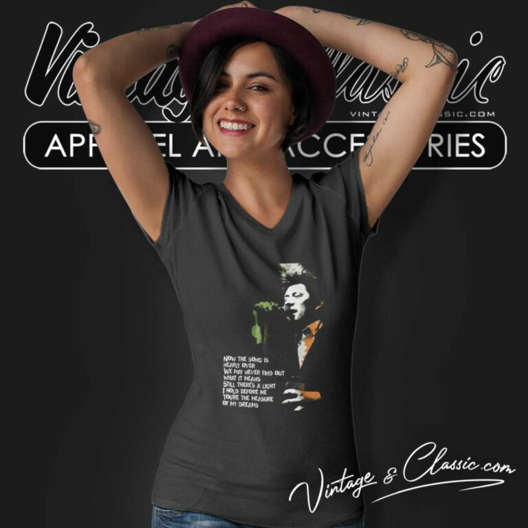 Now The Song Is Nearly Over Shane Macgowan V Neck TShirt Now The Song Is Nearly Over Shane Macgowan V Neck TShirt