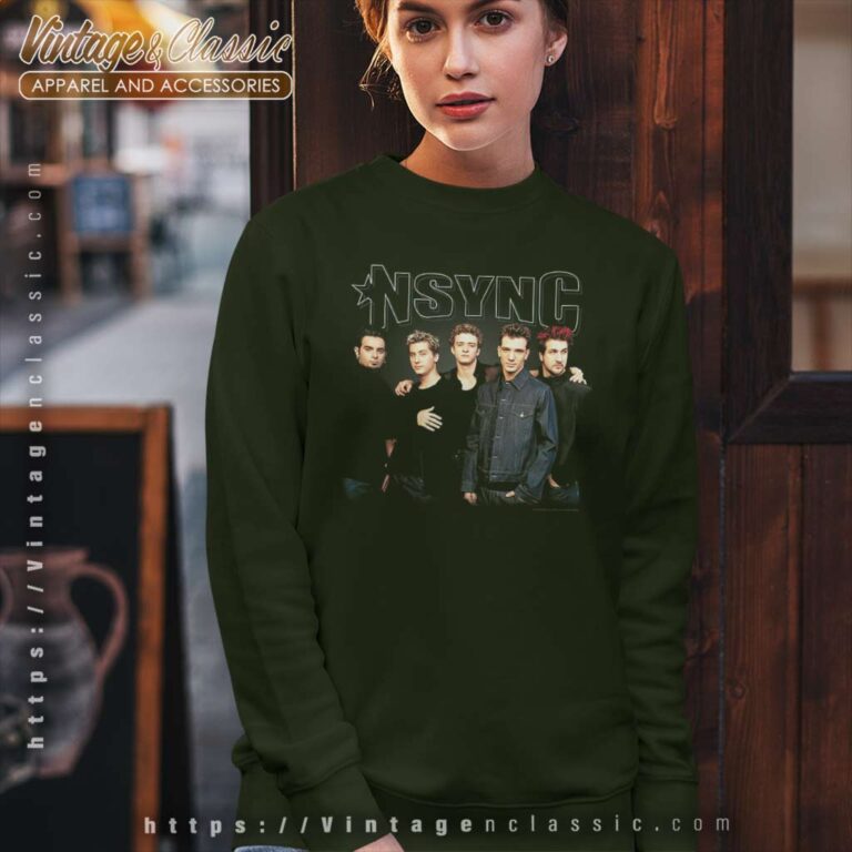 Nsync Stark Group Shot Sweatshirt Nsync Stark Group Shot Sweatshirt