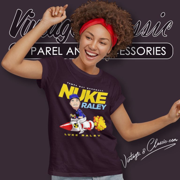 Nuke Raley Tampa Bay Rays Baseball Women T Shirt Nuke Raley Tampa Bay Rays Baseball Women T Shirt