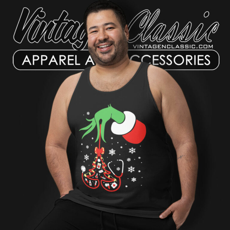 Nurse Grinch Hand Christmas Tank Top Racerback Nurse Grinch Hand Christmas Tank Top Racerback