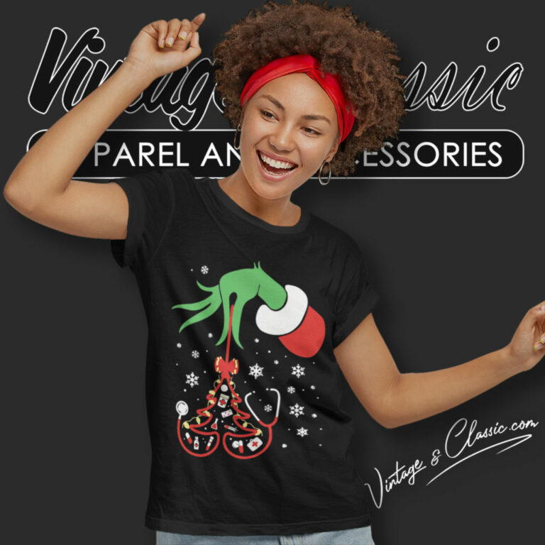 Nurse Grinch Hand Christmas Women T Shirt Nurse Grinch Hand Christmas Women T Shirt