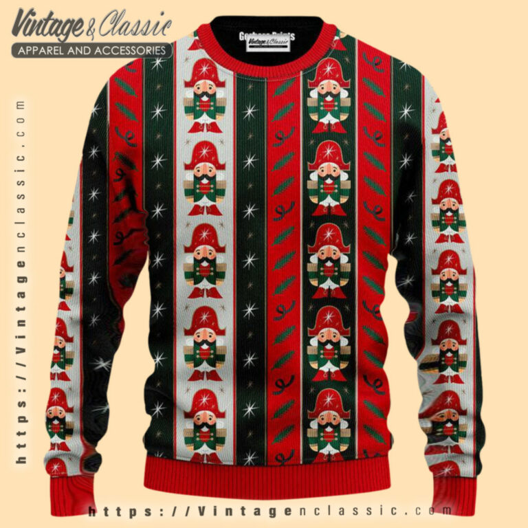 Nutcracker Boys Striped Ugly Sweater Ugly Christmas Sweater Nutcracker Boys Striped Ugly Sweater Ugly Christmas Sweater