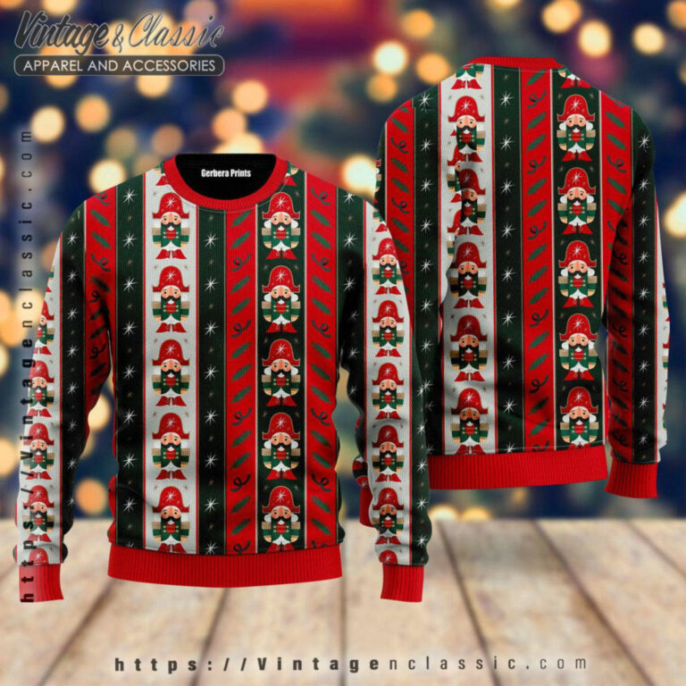 Nutcracker Boys Striped Ugly Sweater back Ugly Christmas Sweater Nutcracker Boys Striped Ugly Sweater back Ugly Christmas Sweater
