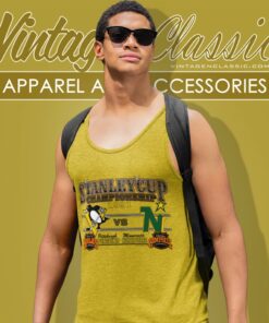 Nwt Minnesota North Stars Pittsburgh Penguins Stanley Cup Champions Tank Top Racerback