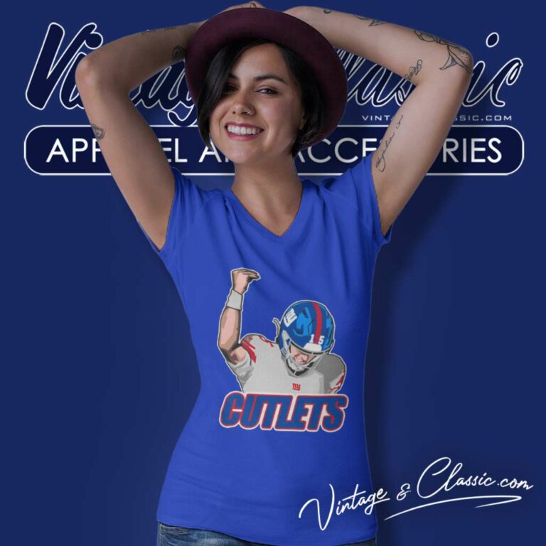 Ny Giants Cutlets Tommy Devito V Neck TShirt Ny Giants Cutlets Tommy Devito V Neck TShirt