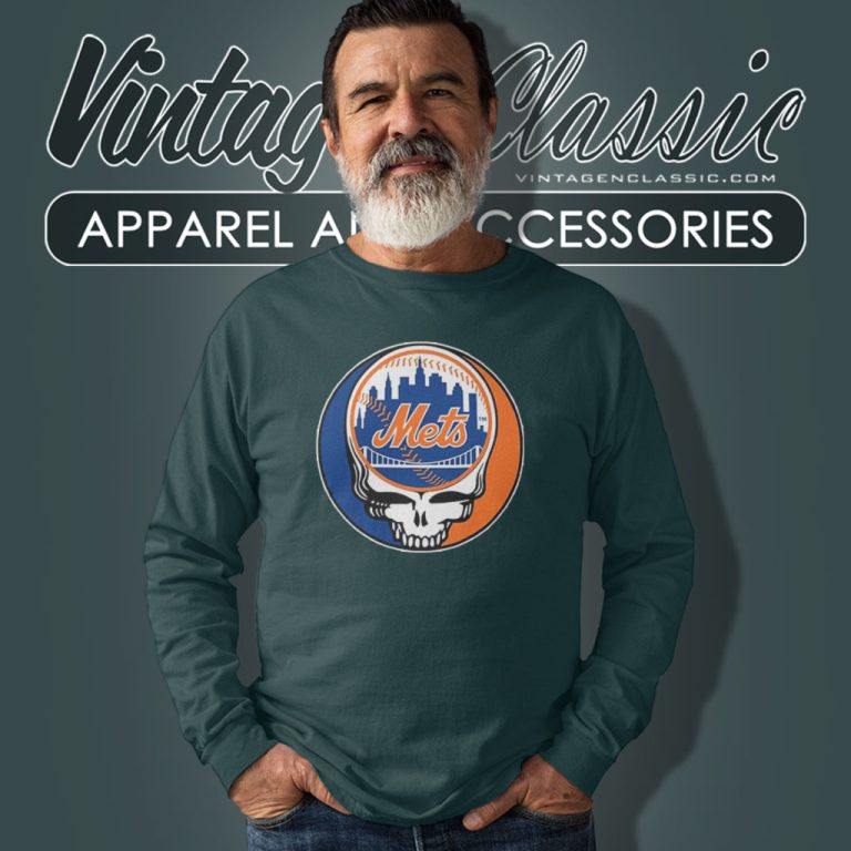 Ny Mets Grateful Dead Steal Your Face Long Sleeve Tee Ny Mets Grateful Dead Steal Your Face Long Sleeve Tee