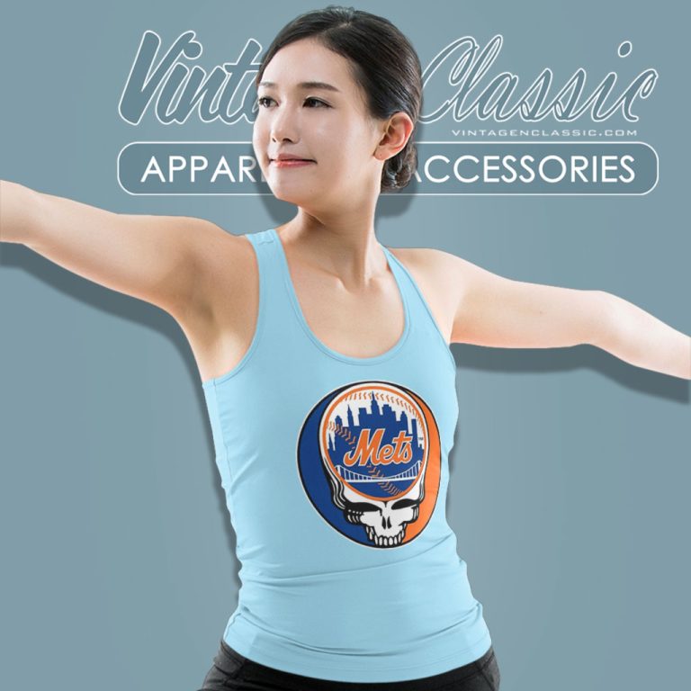 Ny Mets Grateful Dead Steal Your Face Tank Top Racerback Ny Mets Grateful Dead Steal Your Face Tank Top Racerback