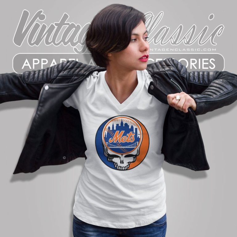 Ny Mets Grateful Dead Steal Your Face V Neck TShirt Ny Mets Grateful Dead Steal Your Face V Neck TShirt