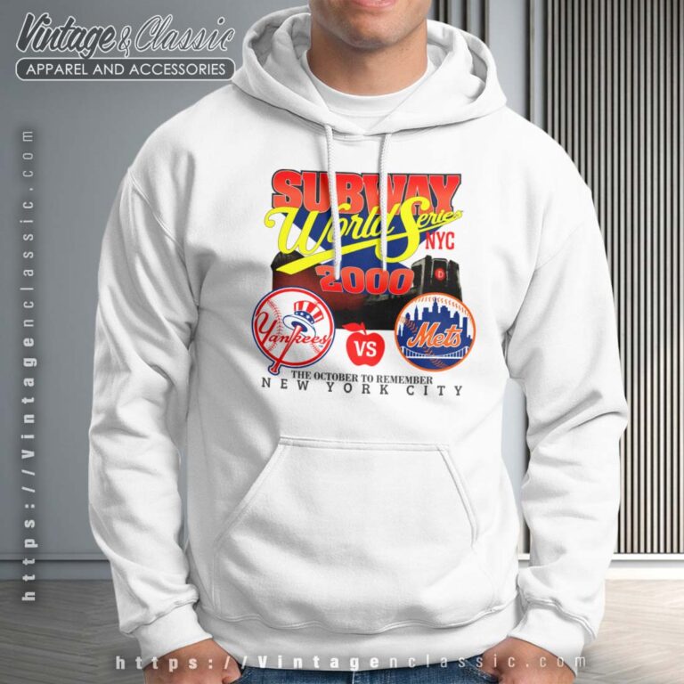 Ny Yankees Vs Mets Subway World Series White Hoodie Ny Yankees Vs Mets Subway World Series White Hoodie