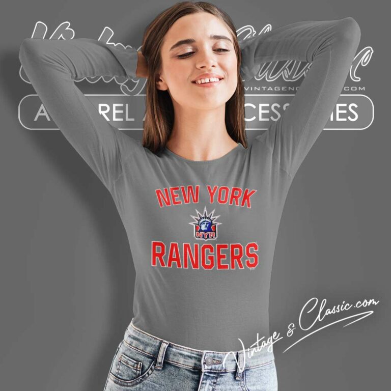 Nyr Logo New York Rangers Long Sleeve Tee Nyr Logo New York Rangers Long Sleeve Tee