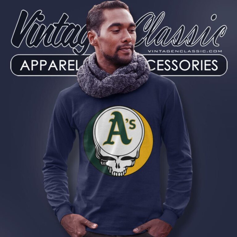 Oakland Athletics Grateful Dead Steal Your Face Long Sleeve Tee Oakland Athletics Grateful Dead Steal Your Face Long Sleeve Tee