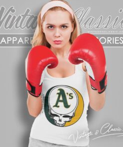 Oakland Athletics Grateful Dead Steal Your Face Tank Top Racerback
