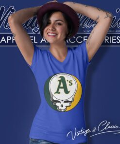 Oakland Athletics Grateful Dead Steal Your Face V Neck TShirt