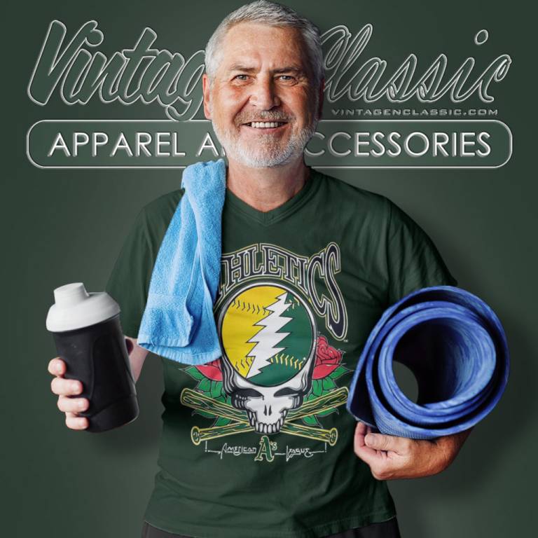 Oakland Athletics Grateful Dead V Neck TShirt Oakland Athletics Grateful Dead V Neck TShirt