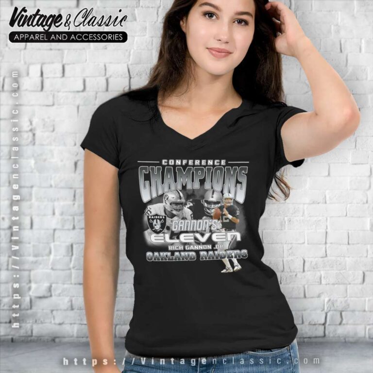 Oakland Raiders Conference Champions V Neck TShirt Oakland Raiders Conference Champions V Neck TShirt
