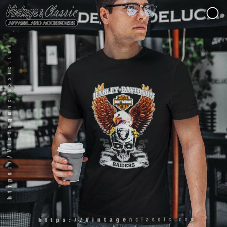 Oakland Raiders Eagle Skull Harley Davidson T Shirt Oakland Raiders Eagle Skull Harley Davidson T Shirt