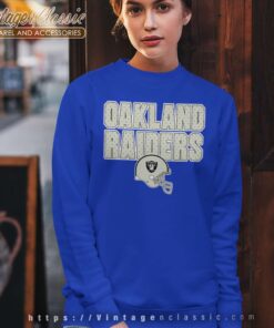 Oakland Raiders Helmet Logo Sweatshirt