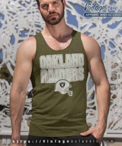 Oakland Raiders Helmet Logo Tank Top Racerback
