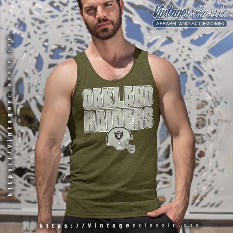 Oakland Raiders Helmet Logo Tank Top Racerback Oakland Raiders Helmet Logo Tank Top Racerback